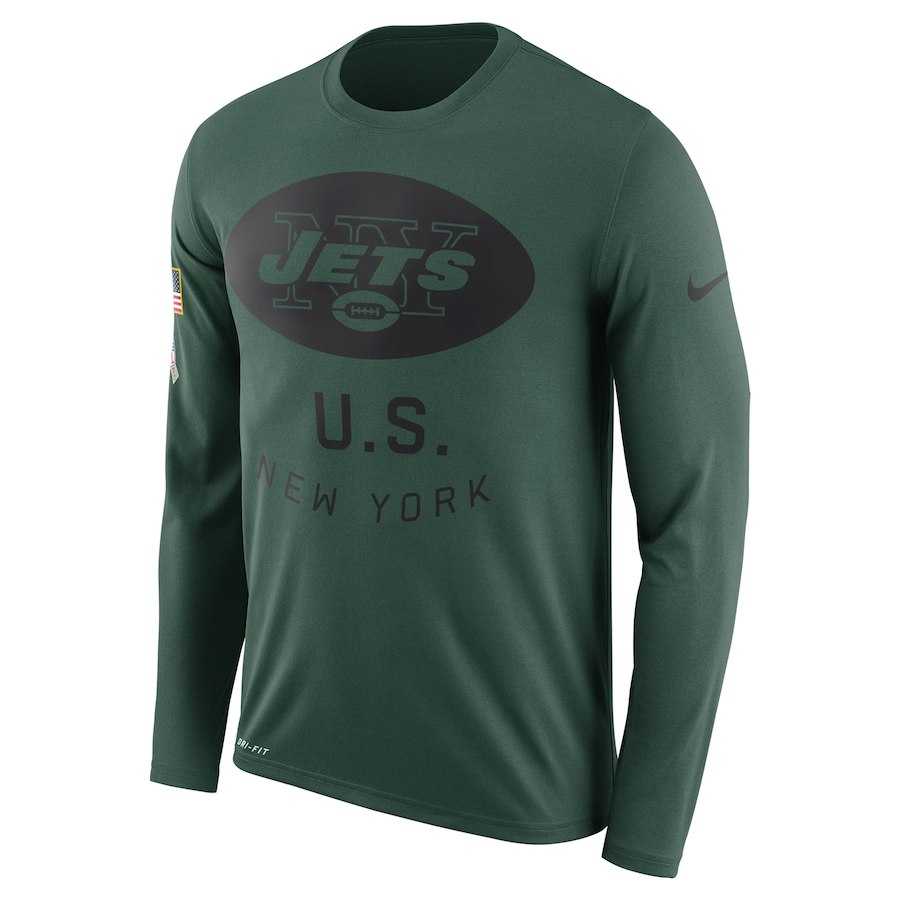 Men's New York Jets Nike Salute to Service Sideline Legend Performance Long Sleeve T-Shirt Green,We sell and wholesale Men's New York Jets Nike Salute to Service Sideline Legend Performance Long Sleeve T-Shirt Green on line form chian!